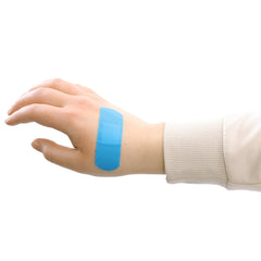 BIOS Blue Metal Detectable Plastic Bandages, 1"x 3" (100-pack)
