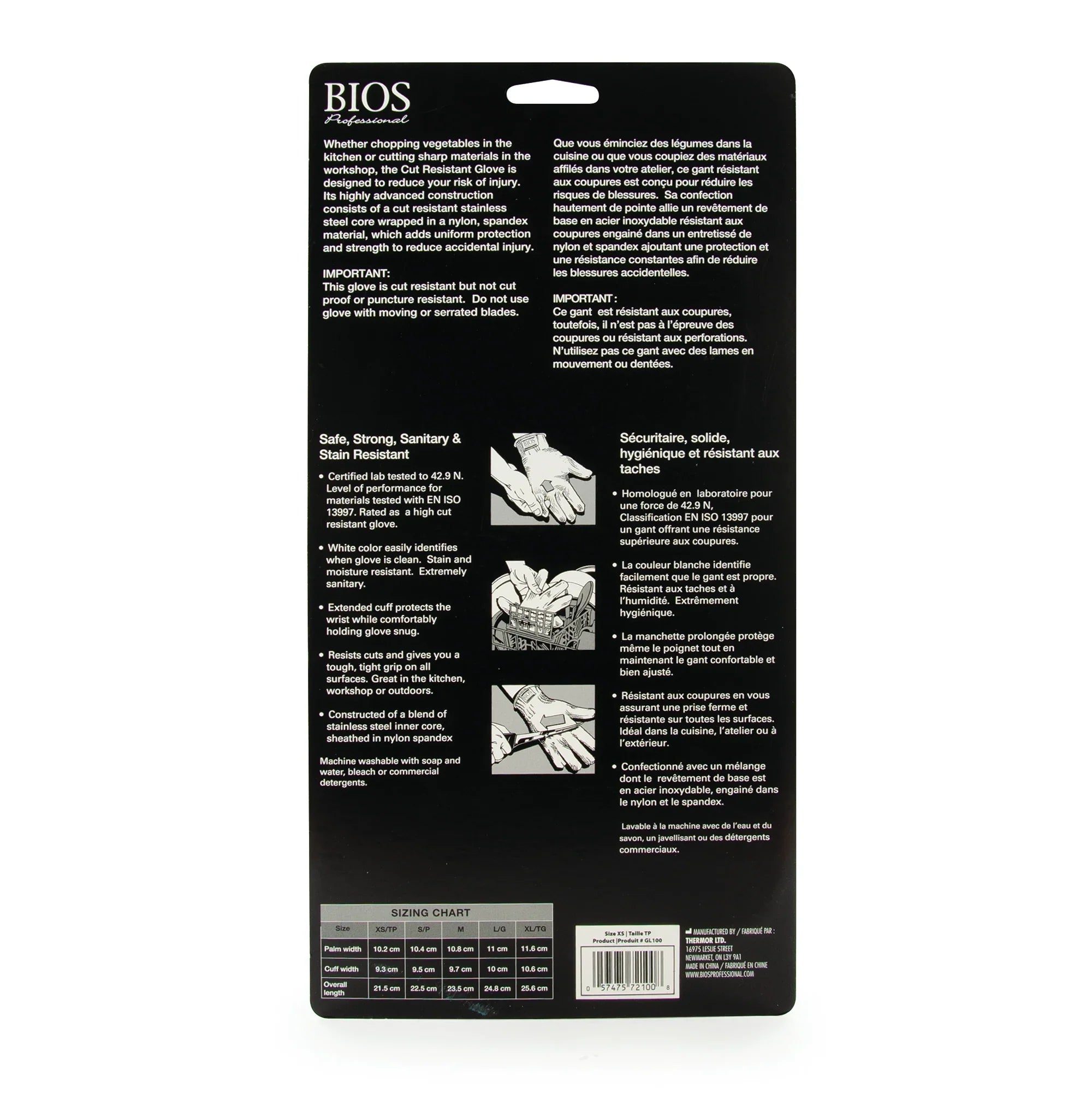 BIOS Cut Resistant Gloves