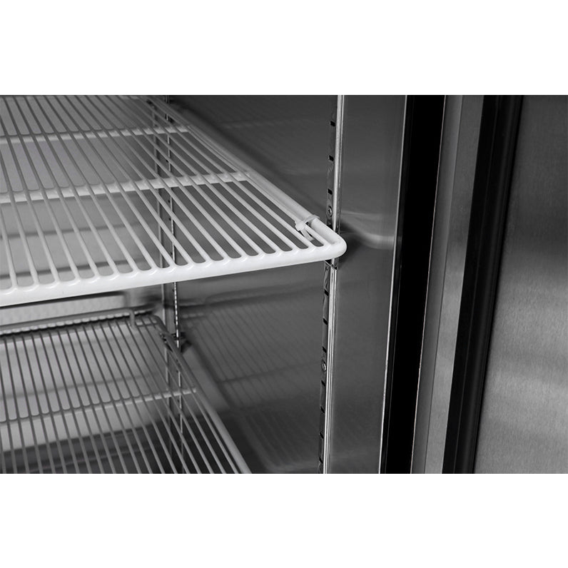 Atosa MBF8503GR Bottom Mount Double Stainless Steel Door Reach-In Freezer, 55", 115/60/1