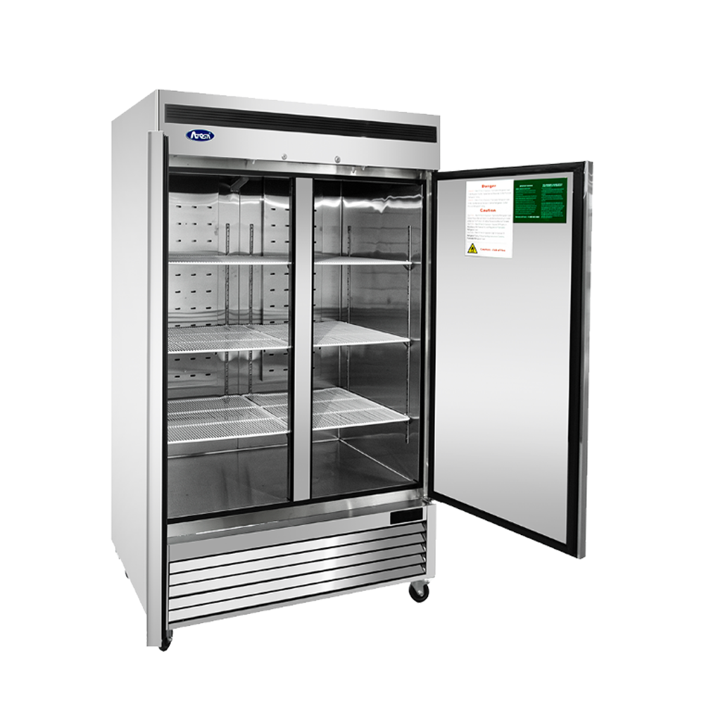Atosa MBF8503GR Bottom Mount Double Stainless Steel Door Reach-In Freezer, 55", 115/60/1
