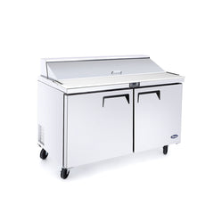 Atosa MSF8302GR Standard Top Double Door Sandwich Prep Table Refrigerator, 12 Pan, 48", 115/60/1