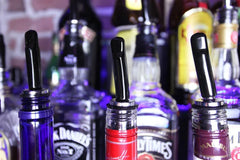 BarProducts Narrow Liquor Pourer Covers, Black Silicone (12-pack)