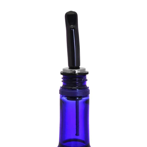 BarProducts Narrow Liquor Pourer Covers, Black Silicone (12-pack)